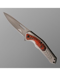 Нож складной полуавтоматический накладка из дерева на рукояти 22см клинок 9 3см Мастер к.
