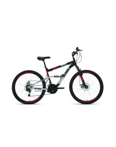Велосипед MTB FS 26 2 0 D 2022 18 серебристый оранжевый Altair