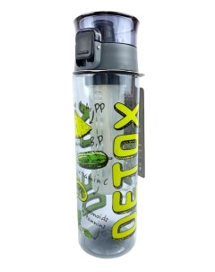 Бутылка для воды Nimfa Detox BSF 00874D серый зеленый желтый 800 мл Qlux