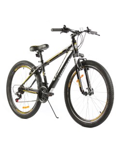Велосипед Tempo 26 21ск черный желтый рама 15 Larsen