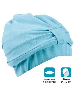 Шапочка для плавания взрослая объёмная с подкладом обхват 54 60 см цвет голубой Onlitop
