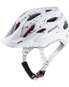 Велосипедный шлем Carapax Jr white polka dots matt S Alpina