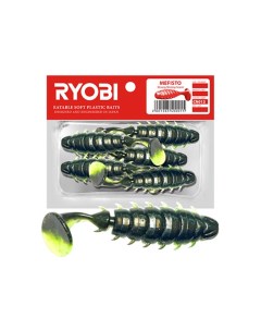 Мягкая силиконовая приманка риппер MEFISTO 60mm CN012 fresh kiwi 5 шт Ryobi