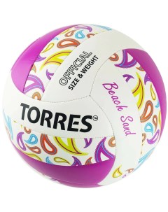 Мяч волейбольный Beach Sand p 5 розовый V32085B Torres