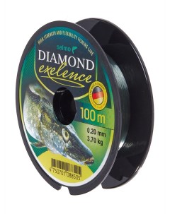 Леска монофильная Diamond Exelence 0 2 мм 100 м 3 7 кг yellow Salmo
