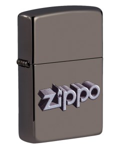 Зажигалка Design с покрытием Black Ice глянцевая 38x13x57 мм Zippo