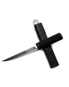 Нож Чукотка 2 кованая 95х18 резинопластик черный Русский булат