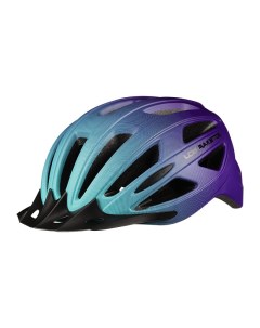 Шлем велосипедный Blaze Blue Violet со светодиодным фонариком S M Los raketos