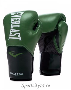 Боксерские перчатки Elite ProStyle зеленый 14 унций Everlast