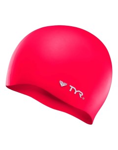 Шапочка для плавания Wrinkle Free Silicone Cap 610 red Tyr