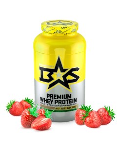 Протеин Premium Whey Protein 1300 г strawberry Binasport