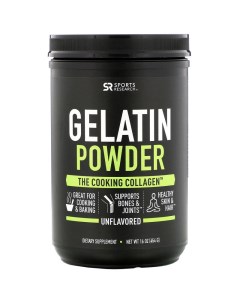 Коллаген Говяжий желатин Gelatin Powder 454 г 16 oz Sports research