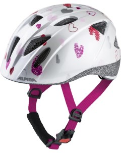 Велосипедный шлем Ximo white hearts gloss M Alpina