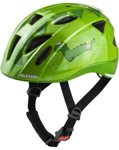 Велошлем Ximo Flash Green Dino Gloss См 45 49 Alpina