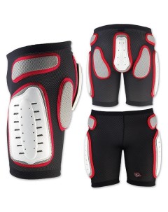Защитные шорты Padded Plastic Shorts черные красные S Nidecker