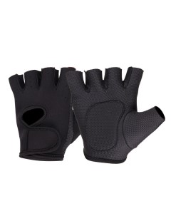 Неопреновые противоскользящие перчатки с полупальцами 04125012 р р XL черный Nobrand