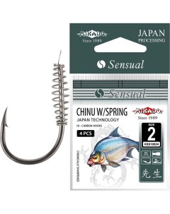 Рыболовные крючки Sensual Chinu W Spring 2 4 шт Mikado