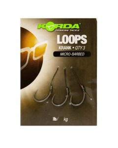 Рыболовный поводок Loop Rigs Krank серый 8 2 кг 2 5 см 1 шт Korda