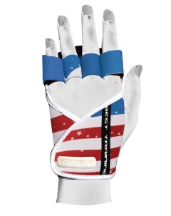 Перчатки для фитнеса и атлетики Lady Motivation Glove синий белый красный S Chiba