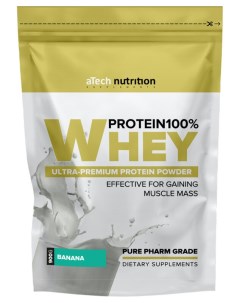 Протеин Whey Protein 100 Special Series вкус банан 900 гр Atech nutrition