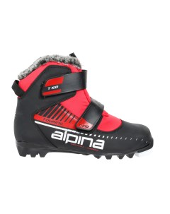 Лыжные Ботинки Детские T Kid Black White Red Eur 27 Alpina