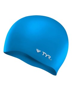 Шапочка для плавания Wrinkle Free Silicone Cap 420 blue Tyr