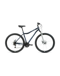Велосипед MTB HT 29 2 0 Disc 2021 19 темно синий серебристый Altair