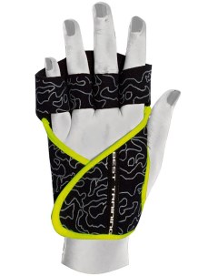 Перчатки для фитнеса и атлетики Lady Motivation Glove черный серый неоновый XS Chiba
