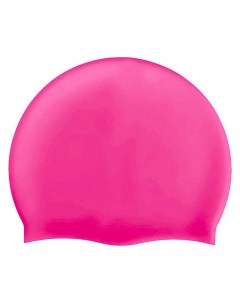 Шапочка для плавания силиконовая одноцветная Розовый Milinda