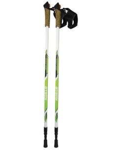 Палки для скандинавской ходьбы Twist Lock белый черный зеленый 86 135 см Atemi