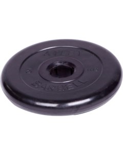 Barbell Диск обрезиненный Atlet d 51 мм чёрный 5 0 кг СГ000001047 Mb barbell