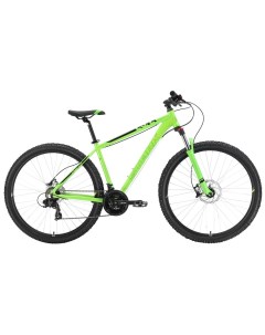 Велосипед 23 Hunter 29 3 HD зелёный чёрный белый 18 Stark