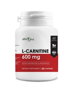 Л Карнитин L Carnitine 600 mg 60 капсул Atletic food