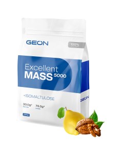 Гейнер EXCELLENT MASS 5000 Груша и Грецкий орех 25 белка 920 грамм Geon