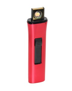 Зажигалка электронная USB спиральная красная Lighters