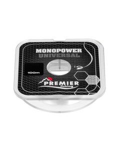 Леска монофильная Monopower Universal 0 12 мм 100 м 1 7 кг clear Premier fishing