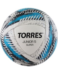 Футбольный мяч Junior 5 white light blue grey Torres