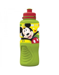 Бутылка детская спортивная спорт Микки Маус 400 мл зеленая Stor