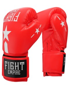 Боксерские перчатки 4153919 красные 12 унций Fight empire
