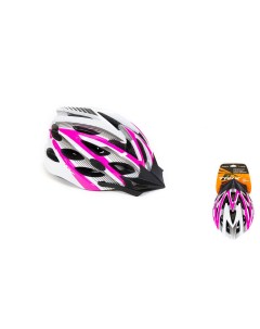 Шлем вело кросс кантри 25 отверстий регулировка обхвата M 57 58см In Mold розово белы Trix