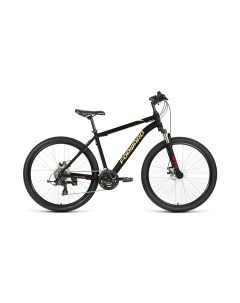Велосипед горный 27 5 Hardi 27 5 X D 2022 года рама 18 черный желтый Forward