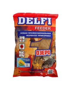 Прикормка DELFI Feeder озеро кукуруза горох 800 г Delfi