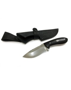 Нож Лиса цельнометаллический 95Х18 черный граб Lemax