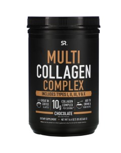 Multi Collagen Complex Chocolate 465 г типы коллагена 1 2 3 5 и 10 Sports research