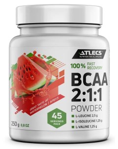 BCAA 2 1 1 250 g арбуз Atlecs