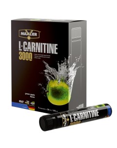 Л карнитин L Carnitine 3000 Зеленое яблоко 7 штук по 25 мл Maxler