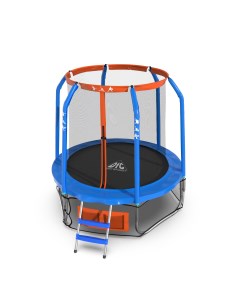 Батут Jump Basket с сеткой и лестницей 183 см синий красный Dfc