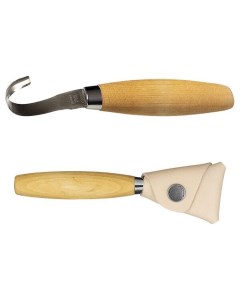 Нож перочинный Hook Knife 162 лезвие Sandvik 12C27 деревянный ручка Morakniv