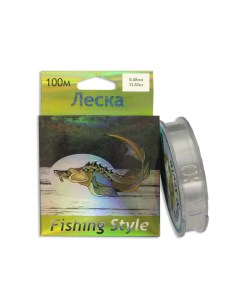 Леска монофильная RL2925 0 4 мм 100 м 11 82 кг прозрачный Fishing style