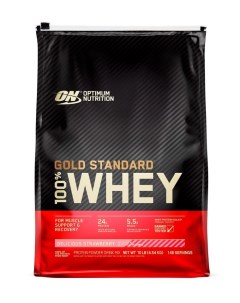 Сывороточный протеин Gold Standard 100 Whey 10 lb Delicious Strawberry Optimum nutrition